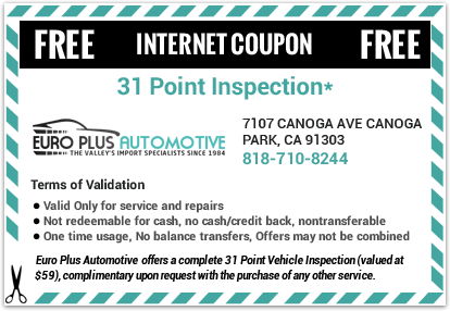 Free 31 Point Inspection coupon