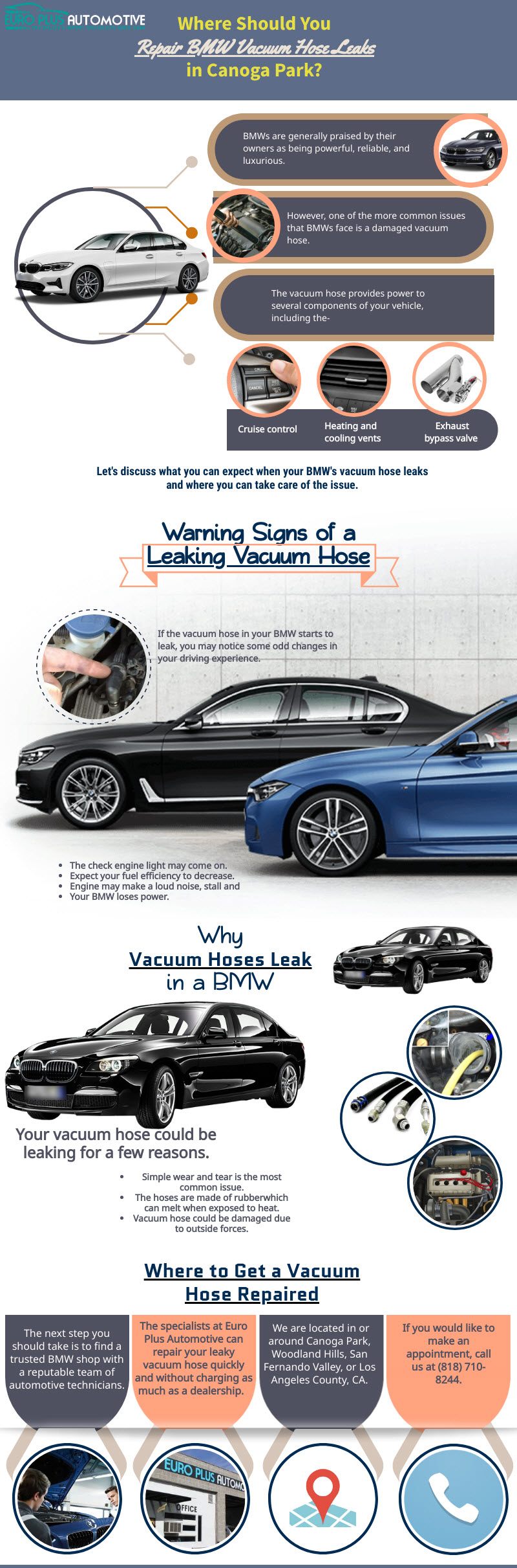 BMW Vacuum Hose Leak Repair