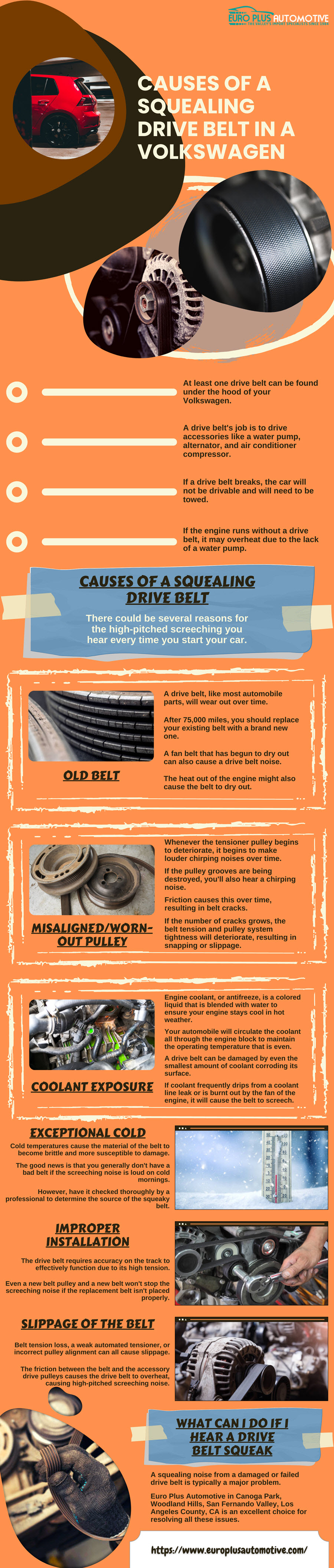 Causes of a Squealing Drive Belt in a Volkswagen