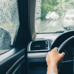 Driving BMW in Heavy Rain